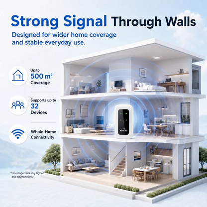 ✨ All-Network Pocket WiFi – Ready in Seconds No Setup! No Hassle! Just Connect!🔥[Power on and use, free for life]