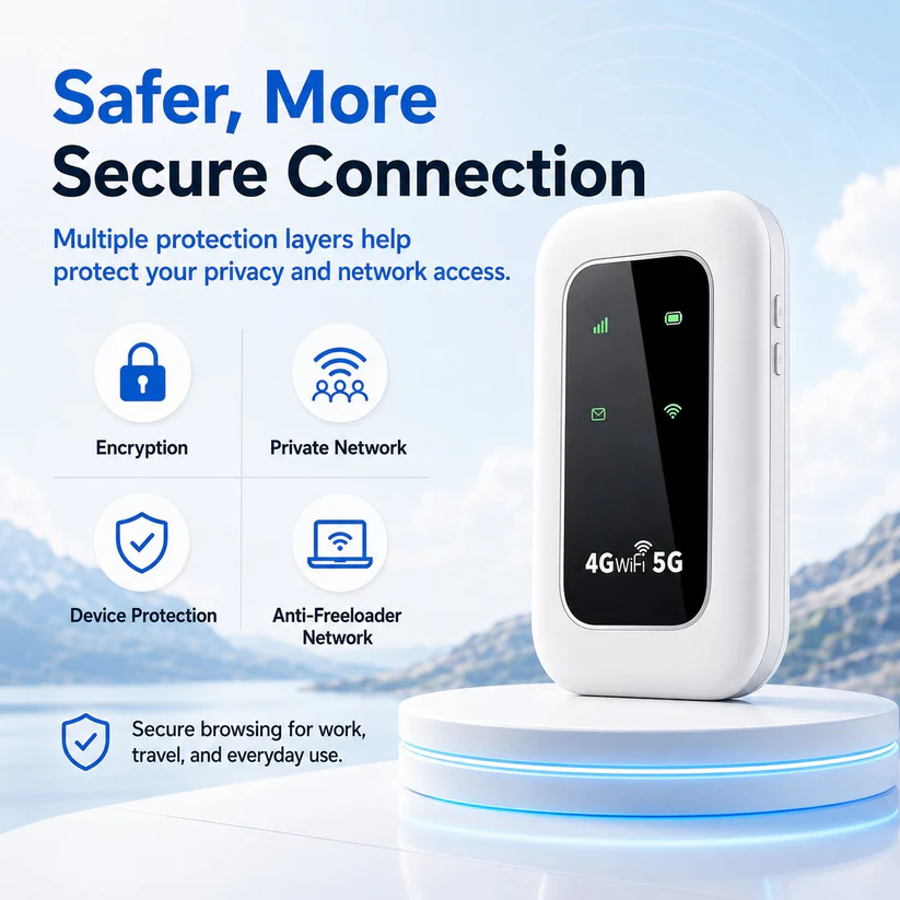 ✨ All-Network Pocket WiFi – Ready in Seconds No Setup! No Hassle! Just Connect!🔥[Power on and use, free for life]